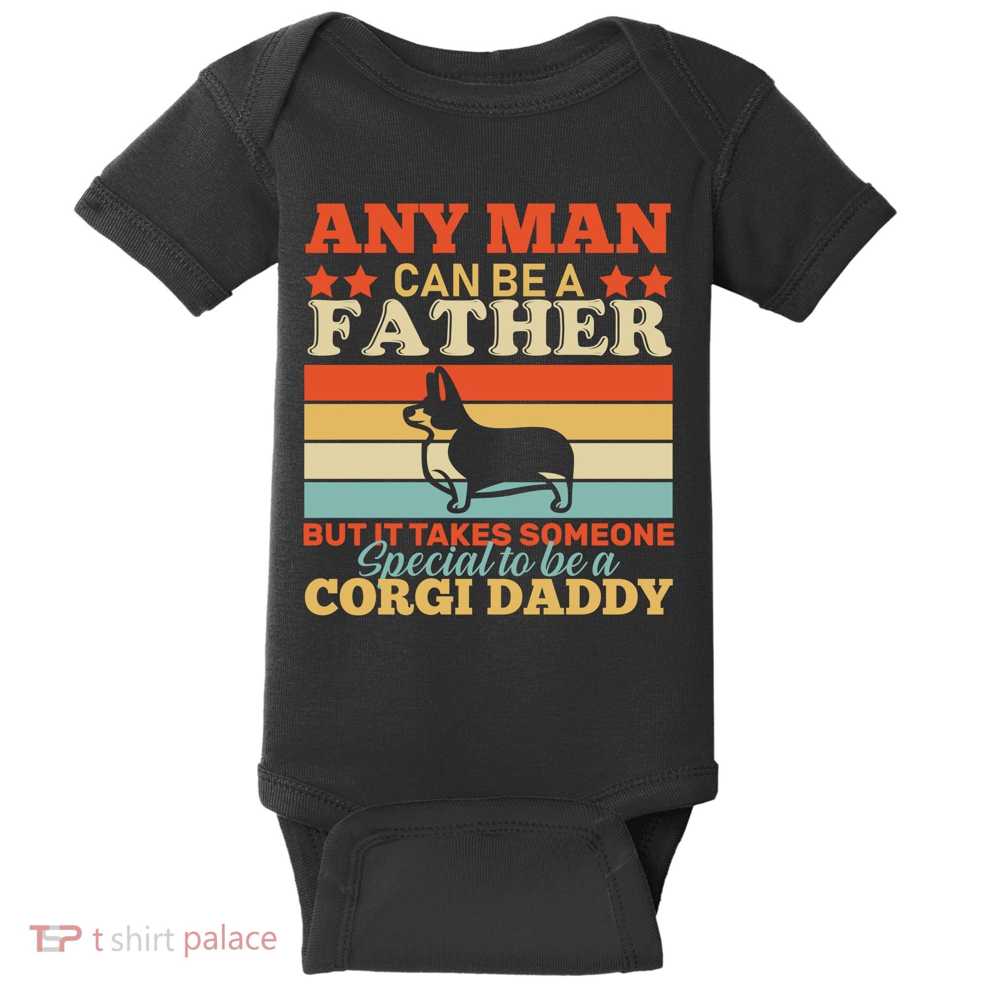 Corgi Father Baby Bodysuit