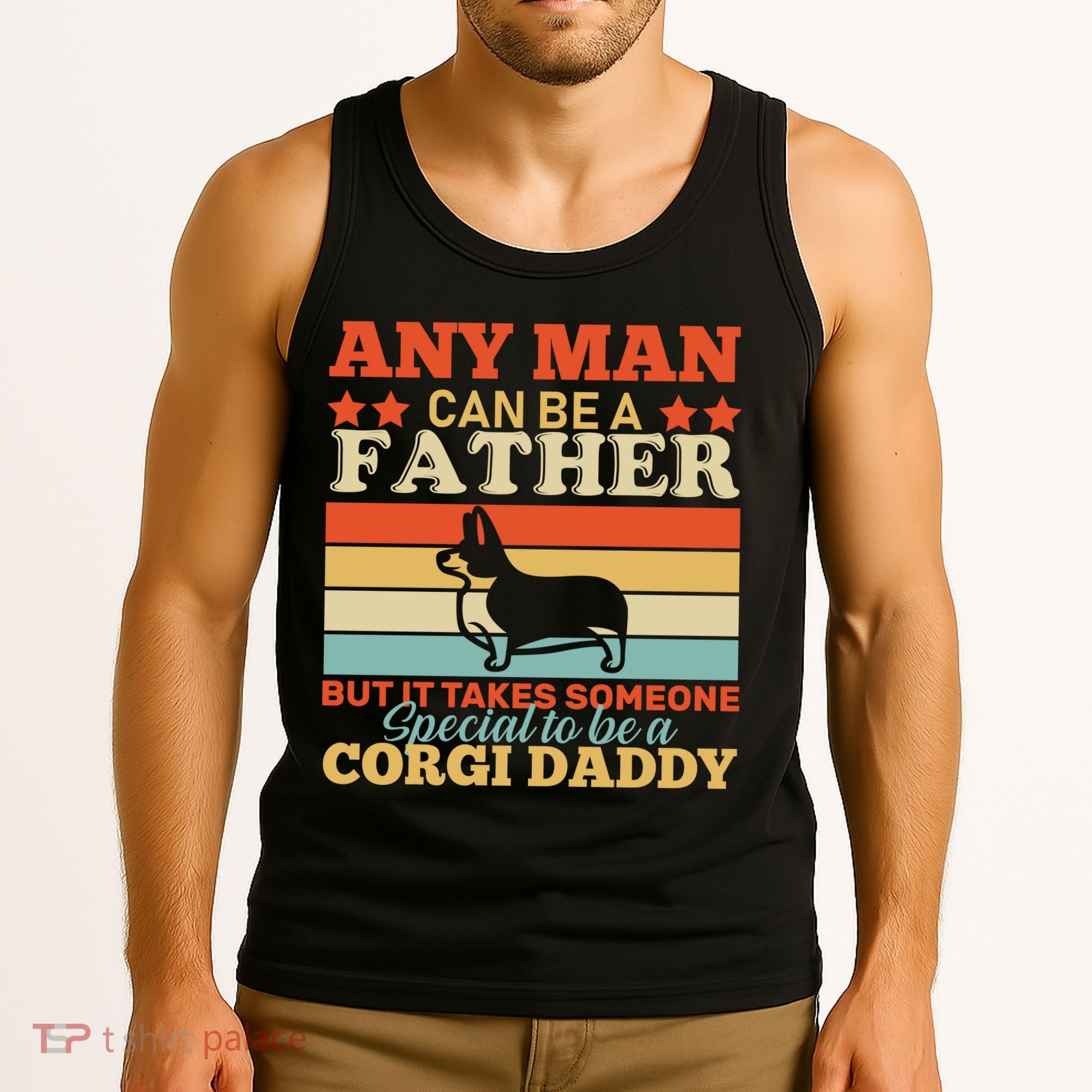 Corgi Father Tank Top