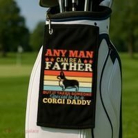 Corgi Father Golf Towel thumb 2