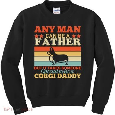 Corgi Father Kids Sweatshirt