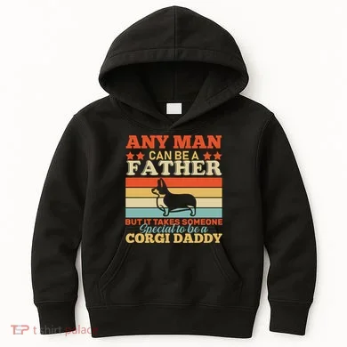 Corgi Father Kids Hoodie
