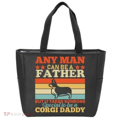 Corgi Father Tote Bag