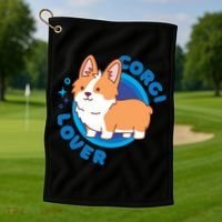 Corgi Lover Golf Towel thumb 1