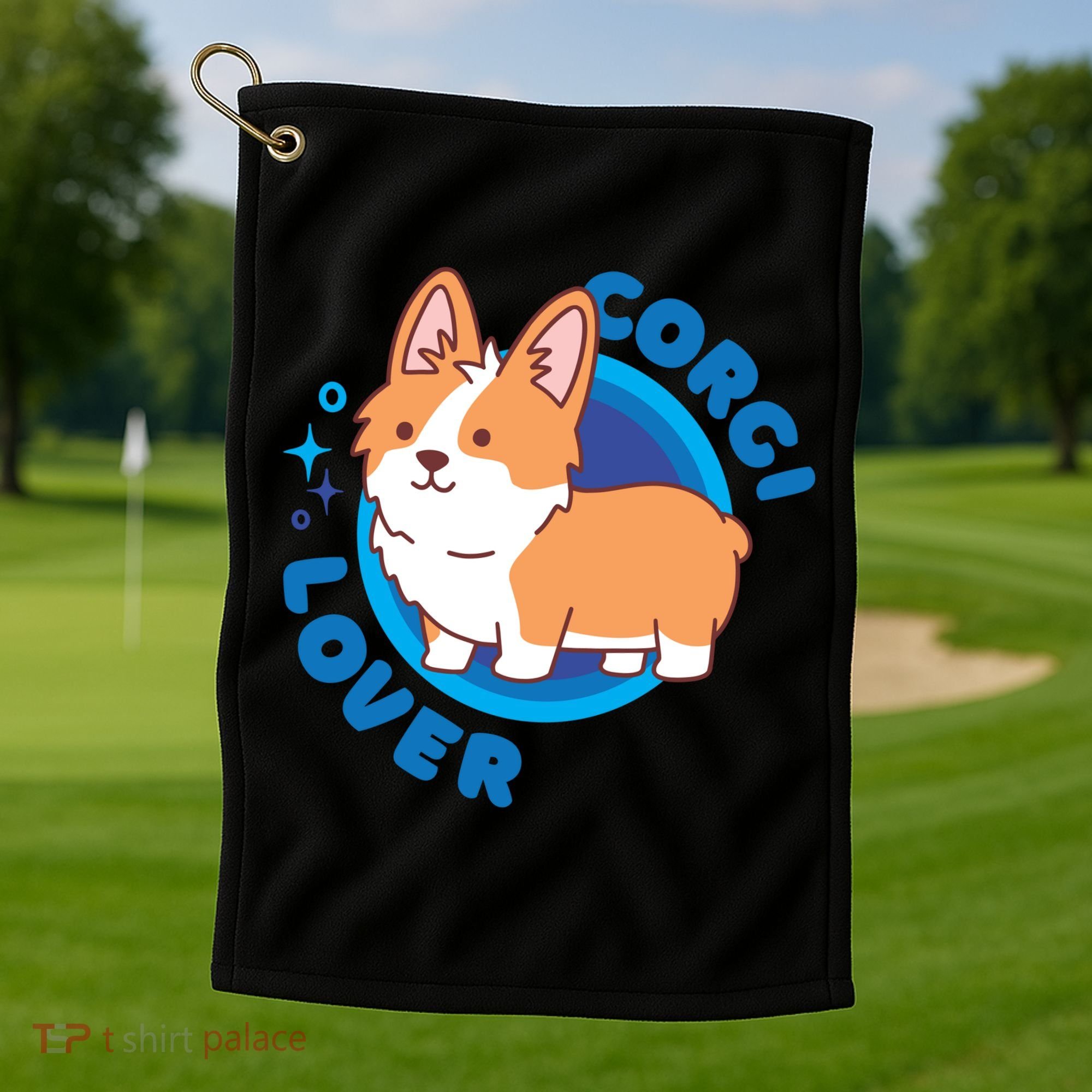 Corgi Lover Golf Towel
