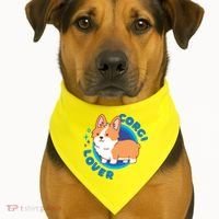 Corgi Lover USA-Made Doggie Bandana thumb 1
