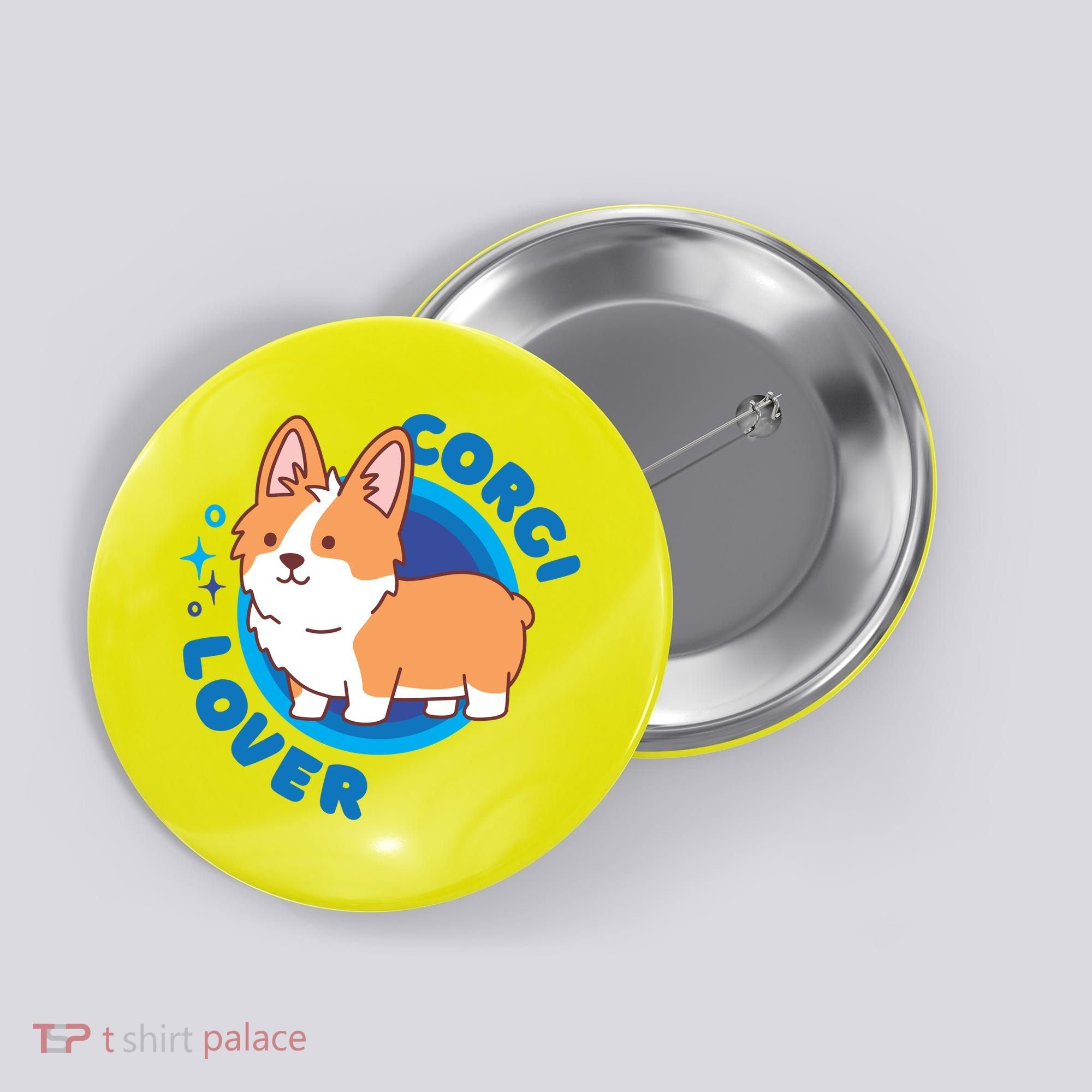 Corgi Lover Button