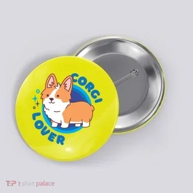Corgi Lover Button