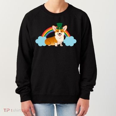 Corgi St. Patrick's Day Rainbow Women's Sweatshirt