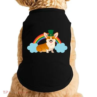 Corgi St. Patrick's Day Rainbow Doggie Tank