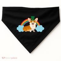 Corgi St. Patrick's Day Rainbow USA-Made Doggie Bandana thumb 0