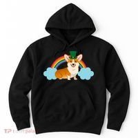 Corgi St. Patrick's Day Rainbow Hoodie thumb 0
