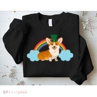 Corgi St. Patrick's Day Rainbow Sweatshirt thumb 2