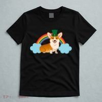 Corgi St. Patrick's Day Rainbow T-Shirt thumb 5