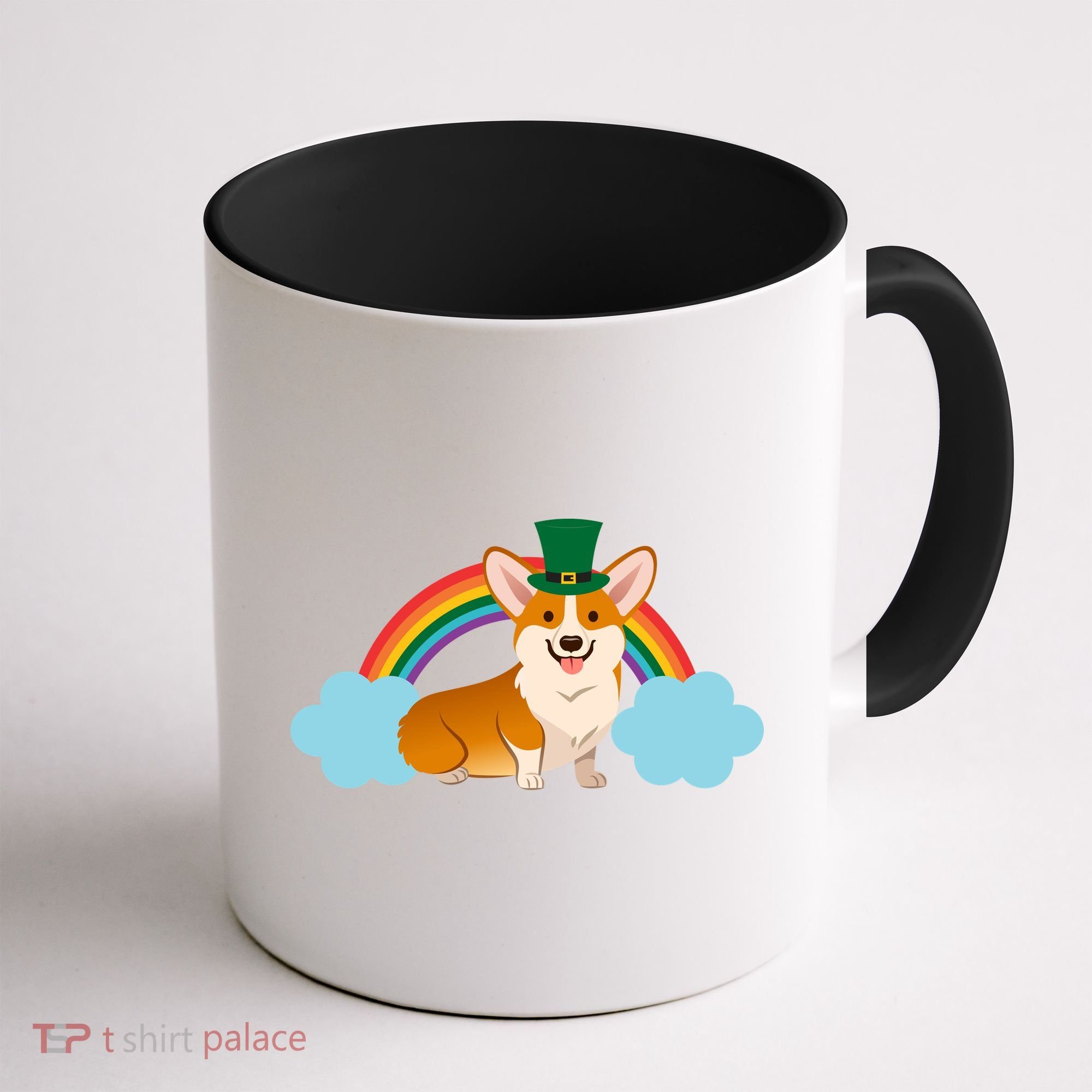 Corgi St. Patrick's Day Rainbow Coffee Mug