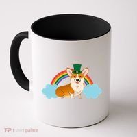 Corgi St. Patrick's Day Rainbow Coffee Mug thumb 0