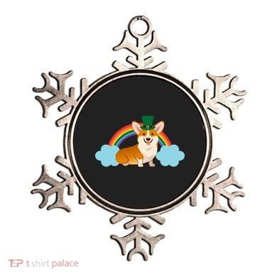Corgi St. Patrick's Day Rainbow Ornament