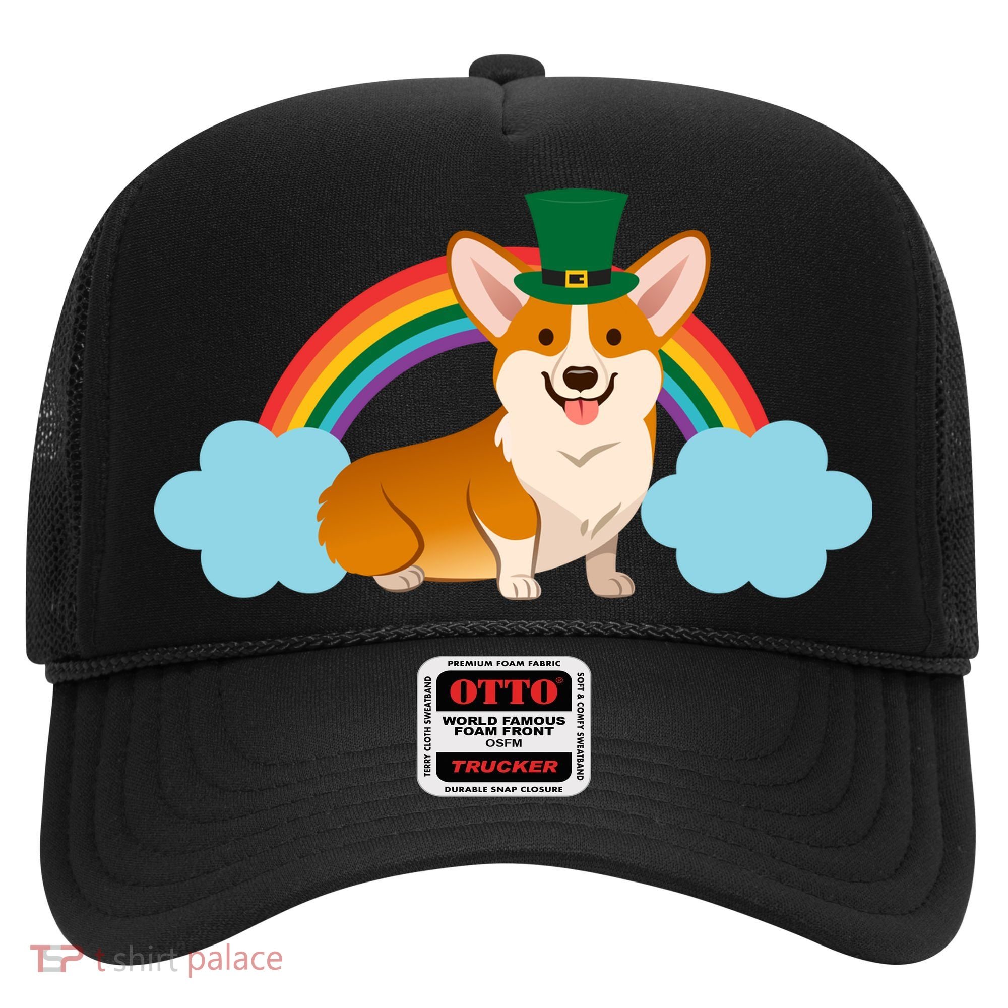 Corgi St. Patrick's Day Rainbow Hat