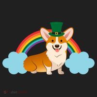Corgi St. Patrick's Day Rainbow Hat thumb 2
