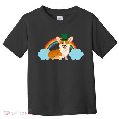 Corgi St. Patrick's Day Rainbow Toddler T-Shirt