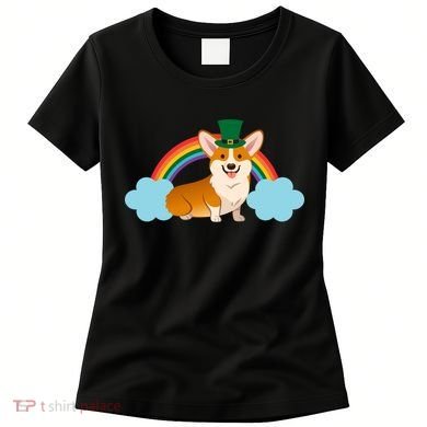 Corgi St. Patrick's Day Rainbow Women's T-Shirt