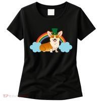 Corgi St. Patrick's Day Rainbow Women's T-Shirt thumb 0