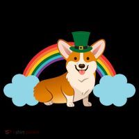 Corgi St. Patrick's Day Rainbow Tote Bag thumb 4