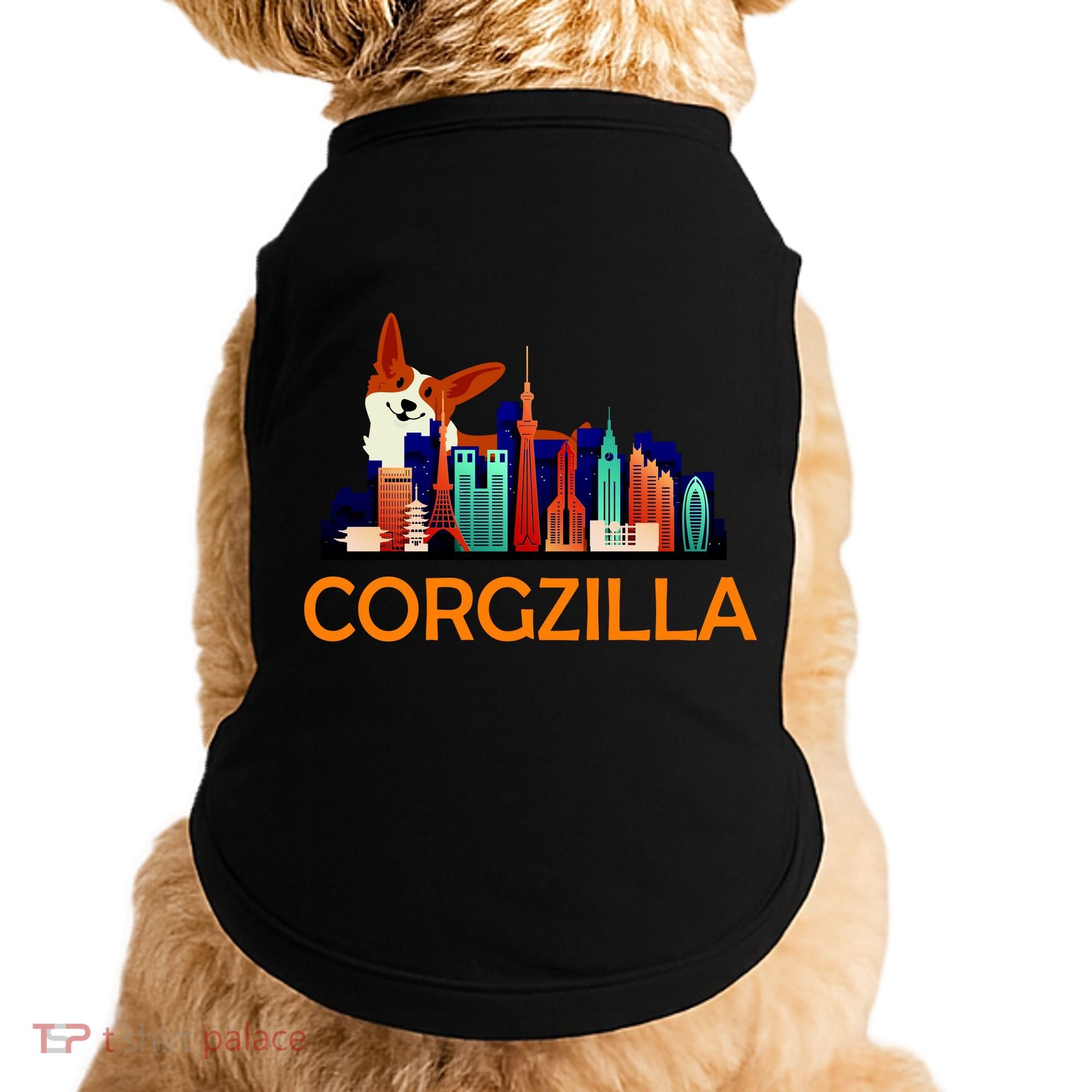 Corgzilla Funny Corgi Dog Doggie Tank
