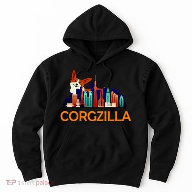 Corgzilla Funny Corgi Dog Hoodie