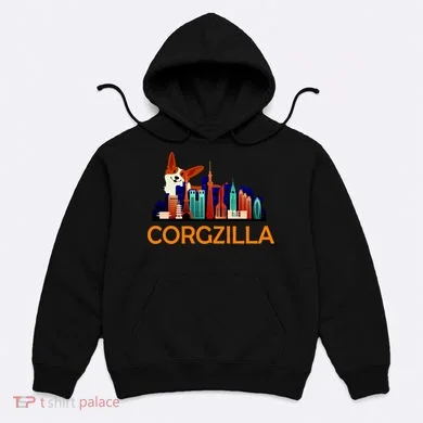 Corgzilla Funny Corgi Dog Hoodie