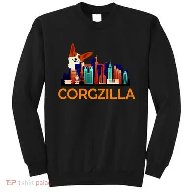 Corgzilla Funny Corgi Dog Sweatshirt