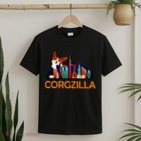 Corgzilla Funny Corgi Dog T-Shirt thumb 2