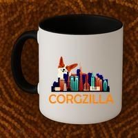 Corgzilla Funny Corgi Dog Coffee Mug thumb 2