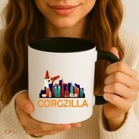 Corgzilla Funny Corgi Dog Coffee Mug thumb 3