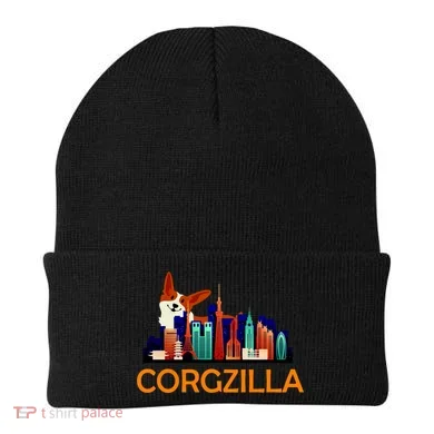 Corgzilla Funny Corgi Dog Beanie