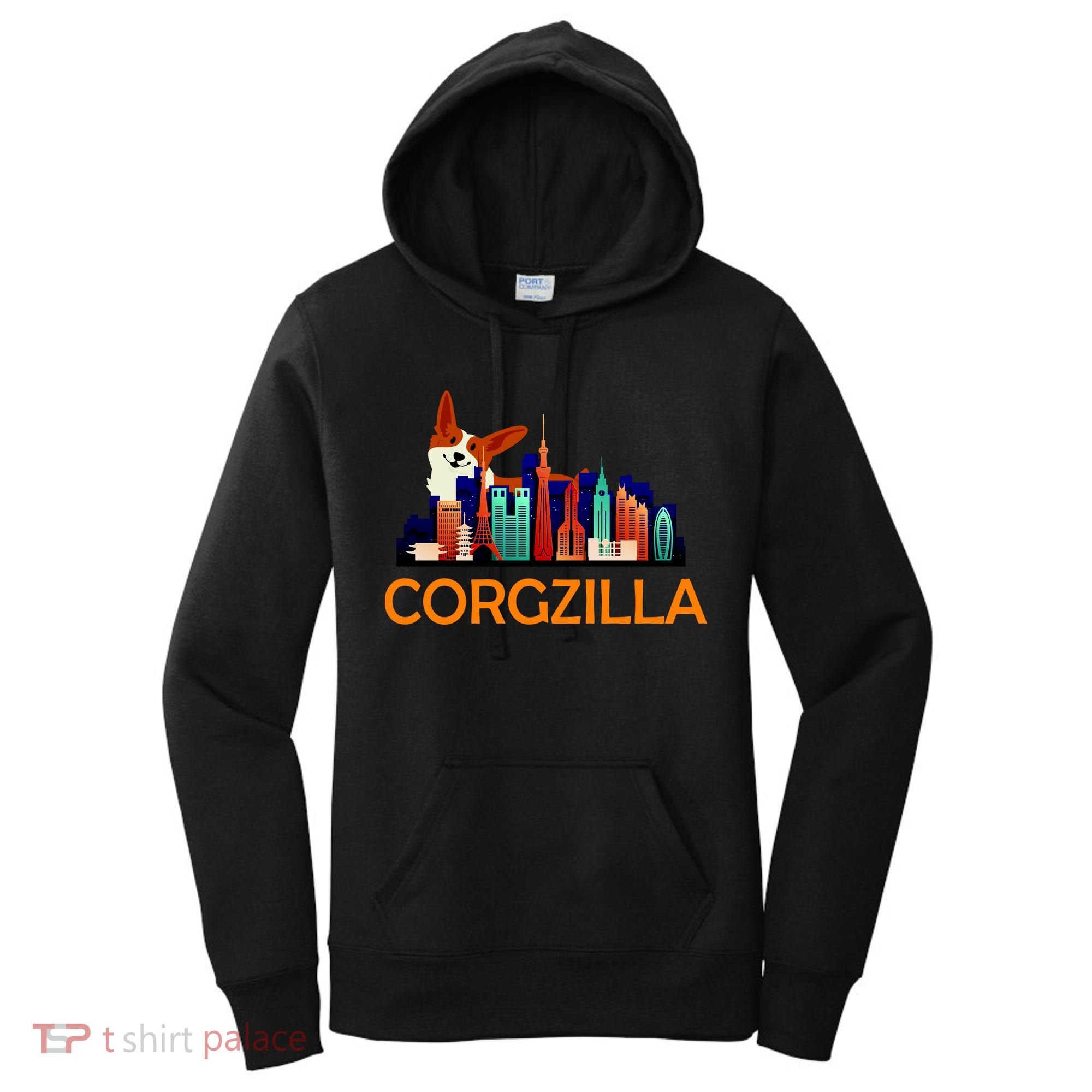 Corgzilla Funny Corgi Dog Women's Hoodie