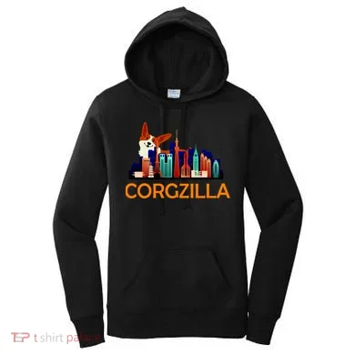 Corgzilla Funny Corgi Dog Women's Hoodie