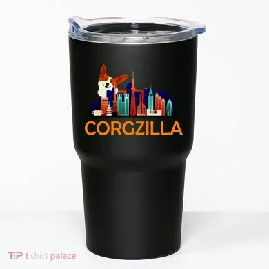 Corgzilla Funny Corgi Dog Tumbler