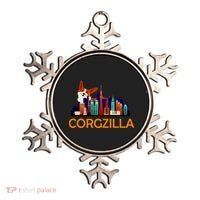 Corgzilla Funny Corgi Dog Ornament thumb 0