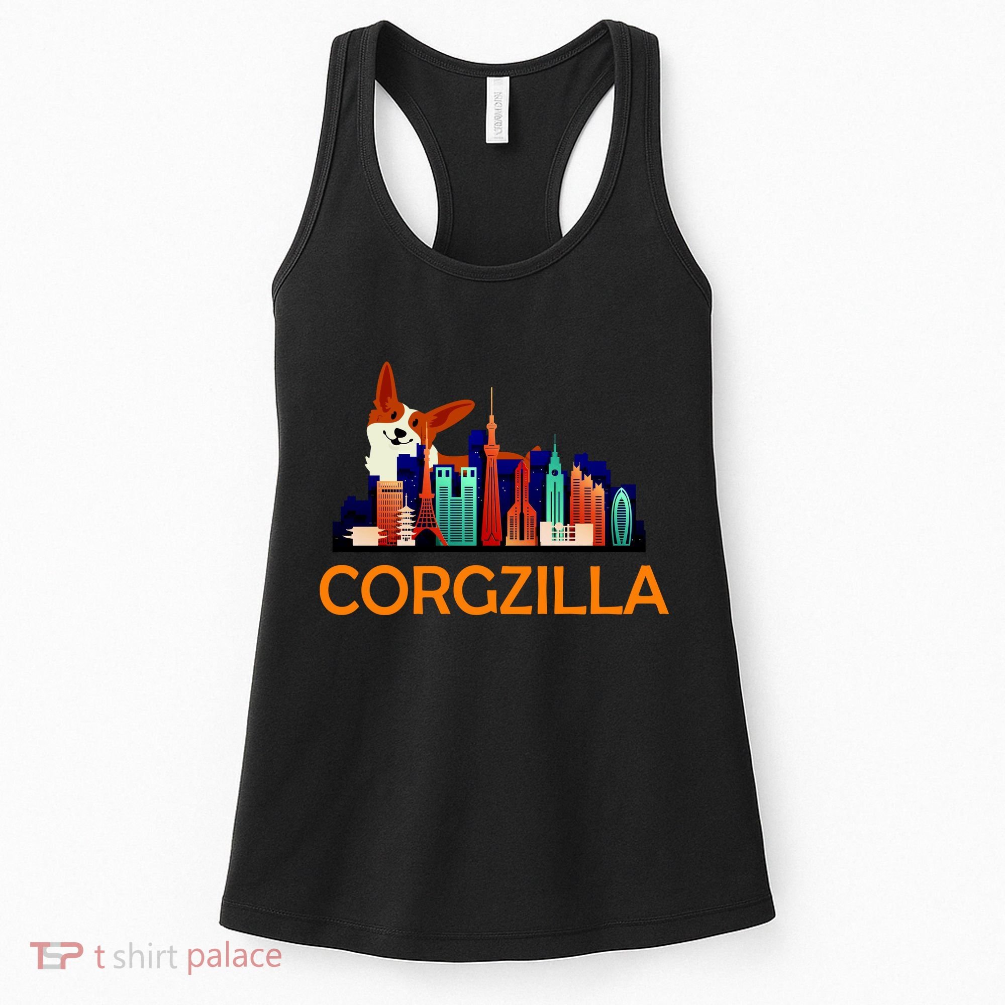 Corgzilla Funny Corgi Dog Women's Tank Top