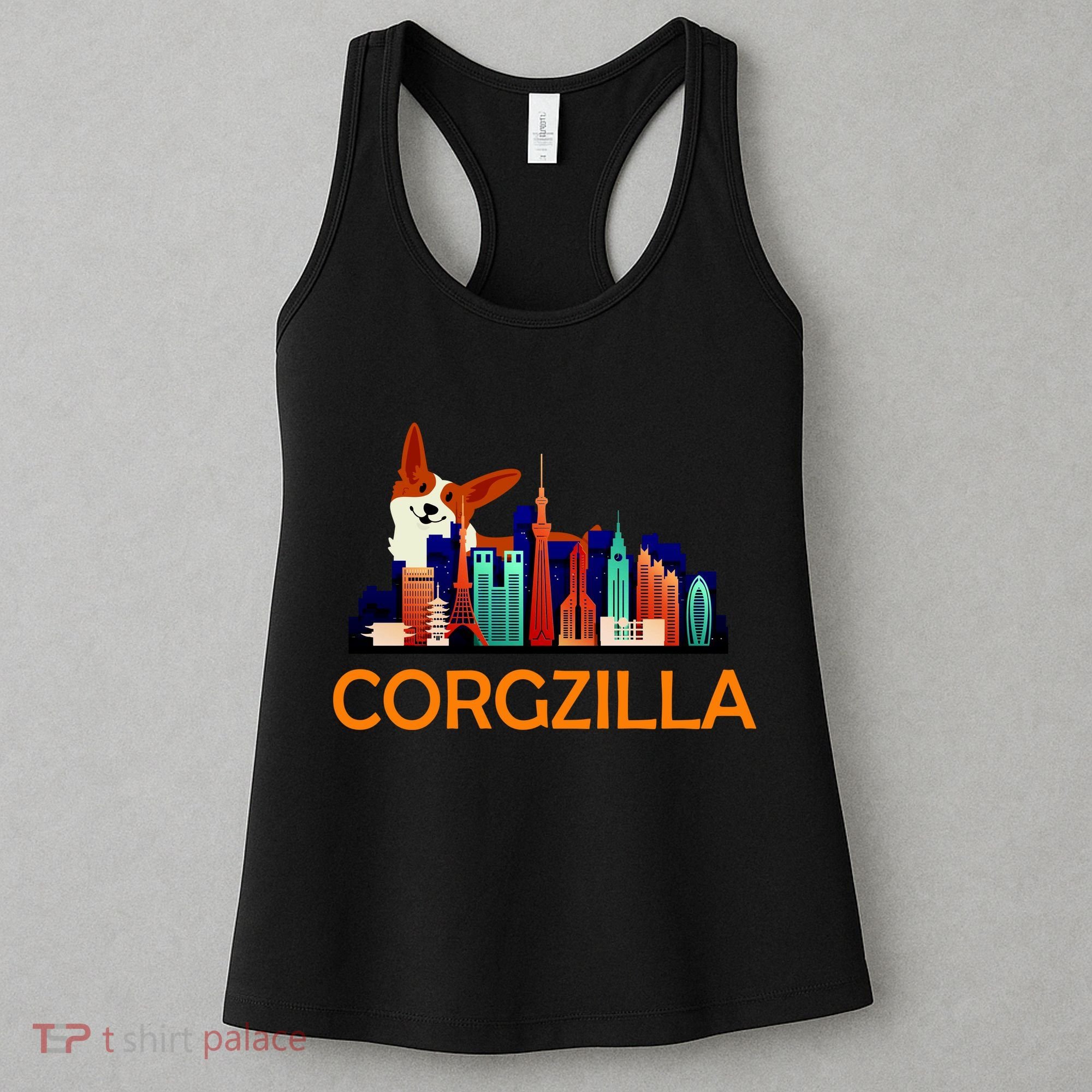 Corgzilla Funny Corgi Dog Women's Tank Top