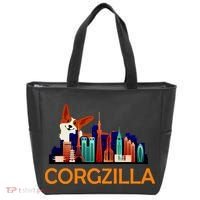Corgzilla Funny Corgi Dog Tote Bag thumb 0
