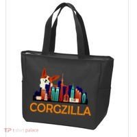 Corgzilla Funny Corgi Dog Tote Bag thumb 3
