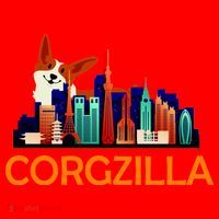 Corgzilla Funny Corgi Dog Santa Hat thumb 1