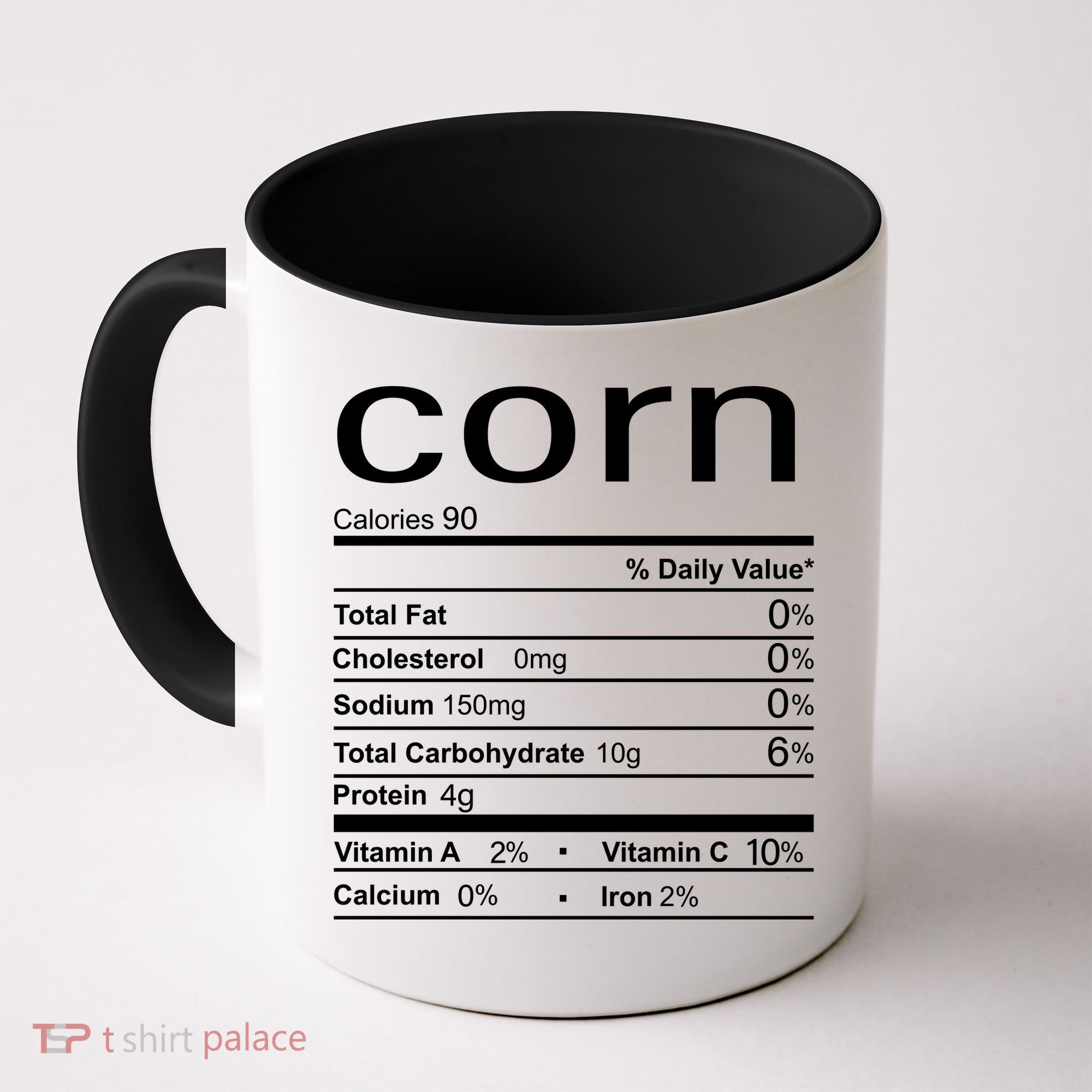 Corn Nutritional Facts Funny Thanksgiving Coffee Mug