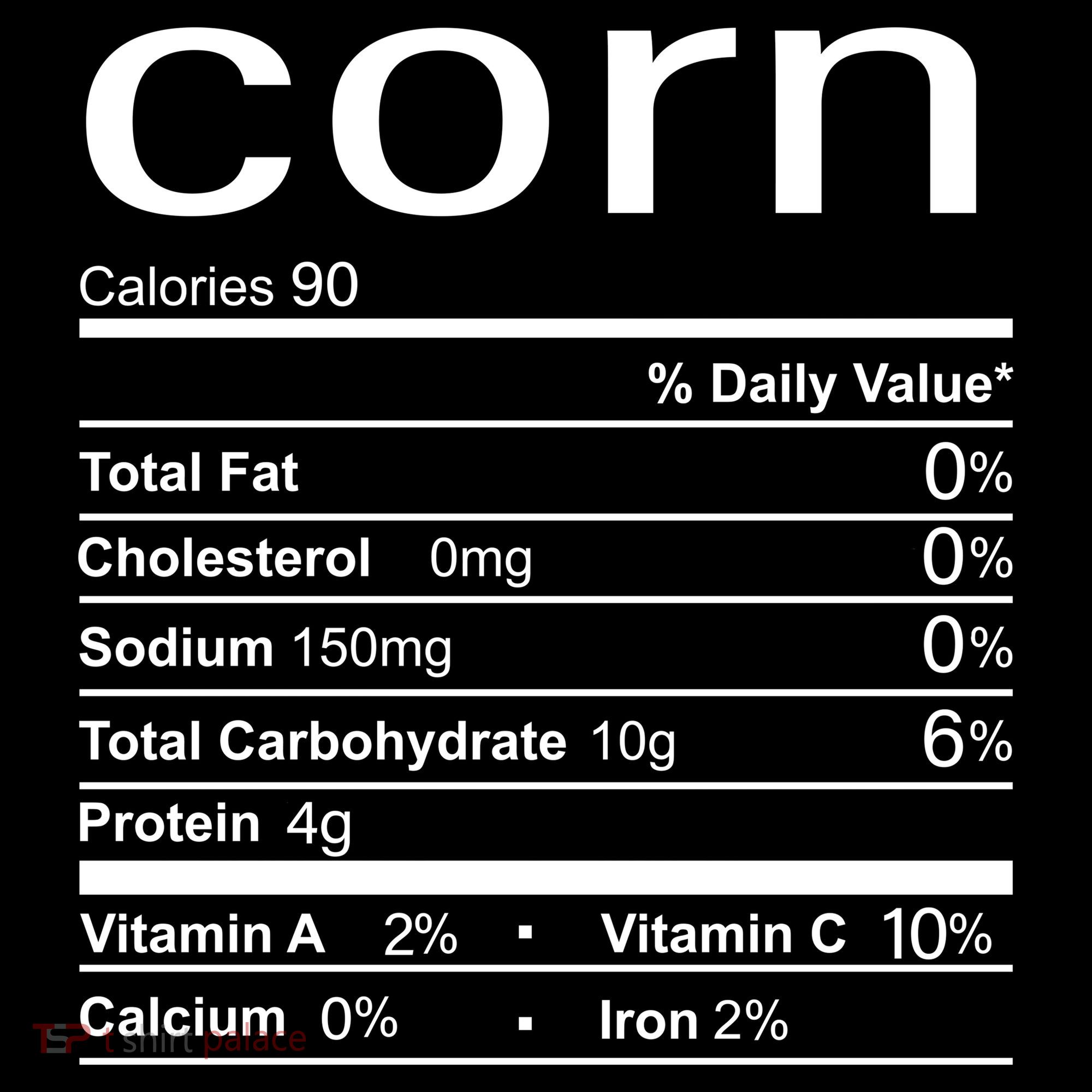 Corn Nutritional Facts Funny Thanksgiving Women's Tank Top