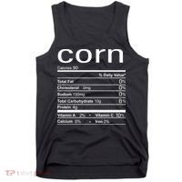 Corn Nutritional Facts Funny Thanksgiving Tank Top thumb 0