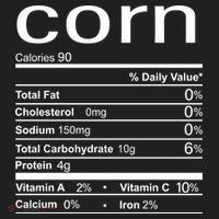 Corn Nutritional Facts Funny Thanksgiving Golf Towel thumb 3