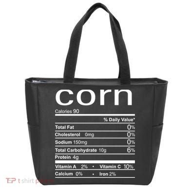 Corn Nutritional Facts Funny Thanksgiving Tote Bag