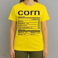 Corn Nutritional Facts Funny Thanksgiving T-Shirt thumb 4