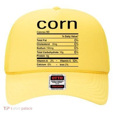 Corn Nutritional Facts Funny Thanksgiving Hat